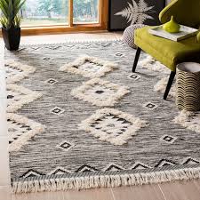 Black And Beige Rug Wymore Hand Knotted Wool Cotton Black Beige Area Rug Beige Area Rugs Rugs On Carpet Area Rugs