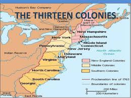 New england, middle, and southern colonies. The Thirteen Colonies
