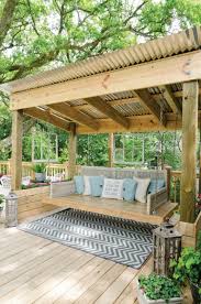 Balancoire Pour Le Jardin Ou La Terasse 65 Idees Creatives Archzine Fr Amenager Patio Pergola Dans Le Jardin Patio Exterieur