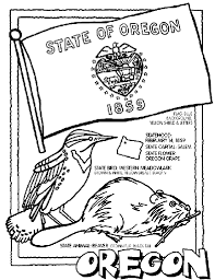 Even the background water can be colored in dark blue for depth. Oregon Coloring Page Crayola Com