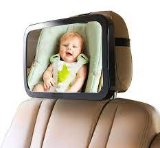 Amazon Com Enovoe Baby Car Mirror With Cleaning Cloth Wide Convex Back Seat Baby Mirror For Car Is Shatterproof And Adjustable 360 Swivel Rear Facing Car Seat Mirror Helps Keep