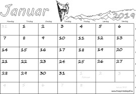 Kalender utskrift på én side eller tolv sider tretten sider for skolen år kalendere. Arskalender 2019 Utskrift