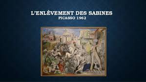 'l'enlèvement des sabines' was created by giambologna in mannerism (late renaissance) style. Picasso L Enlevement Des Sabines