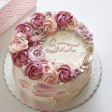 Check spelling or type a new query. Flower Buttercream Cake Birthday Cake With Flowers Flower Cake Decorations Cake Decorating Flowers