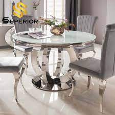 Dining table set dining room table set dinner table dinette sets for small spaces dinning table with chairs set of 4 kitchen dining table set for breakroom home furniture rectangular modern leisure. China American Style Dining Table Set Restaurant Round Glass Dinner Table China Dining Room Table Stainless Steel Dining Table