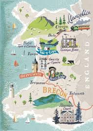 10 Best Places To Visit On A Welsh Roadtrip Wales Map Illustrated Map Country Maps