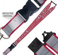 NC State Wolfpack Reflective Lanyard w/Buckle Release