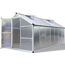 Greenfingers Aluminium Greenhouse Green House 4 22x2 5m Garden Shed Aluminium Greenhouse Greenhouse Polycarbonate Greenhouse