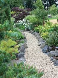 Conifer Garden Ideas Photo Of A Large Traditional Full Sun Backyard Gravel Garden Path In Other Conifer Garden Conifers Garden Beautiful Gardens Gravel Garden