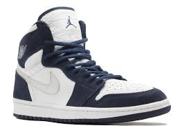 Air Jordan 1 Retro High Co Jp Midnight Navy 2001 Air Jordan 136060 101 White Metallic Silver Midnight Navy In 2020 Air Jordans Jordan 1 Sneakers