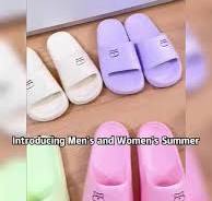 Fashion Home Indoor Summer Slippers for Women Couples Comfortable Eva  Ripple Upper Anti-Slippery Bathhtub Slippers Open Toe