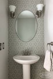 Elegant Powder Room Makeover Tile Accent Wall Bathroom Powder Room Tile Tile Accent Wall