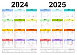 Auch zum ausdrucken als pdf & excel. Zweijahreskalender 2024 Und 2025 Als Word Vorlagen Zum Ausdrucken