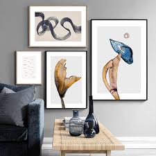Back to shop by flower. Colorful Flowers Mushroom Lines Modern Abstract Artwork Poster Print Picture Wall Art Canvas Painting Living Room Decoration Mega Sale 8aa61 Cicig