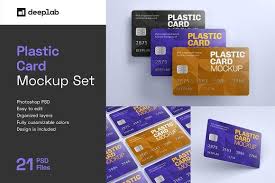 Download Plastic Card Mockup Set 21 Styles By Deeplab On Creativemarket In 2020 Plastic Card Stationery Mockup Cards PSD Mockup Templates