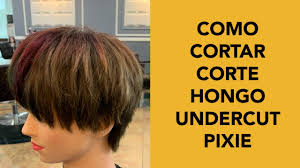 Después y antes, corte hongo ladeado, color, y mechas en combinación de técnicas.color @tecnofruit @alteregoitalyes. Como Cortar Corte Hongo Tazon Undercut Pixie Youtube