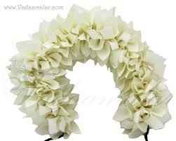 Jasmine artificial flowers for sale. Cream Jasmine Artificial Flower Strand For Hair Braid Band Indian Wedding Dances