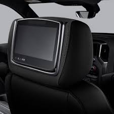 Rear Seat Infotainment System With Dvd Player In Jet Black Cloth Gmc Accessories