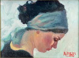 Jiri Sopko "untitled Blue Heads" Oil On Canvas