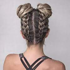 Braided Top Knot With Dutch Braid Cute Chic For Girls And Women Easy For Beginners Hairstyles Updo Long Hair Styles Hairstyle Gorgeous Braids