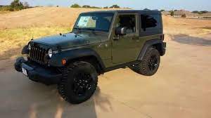 Save up to $10,088 on one of 9,880 used 2018 jeep wranglers near you. New Tank Army Green 2015 Jeep Wrangler Willys Edition Tdy Sales Youtube