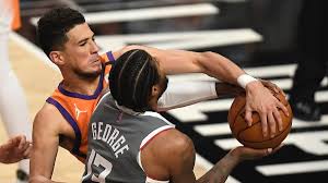 Suns stars booker and paul played without the finesse we're used to seeing, and cameron payne's immediate ankle twist didn't help. U Rksnsnbhyham