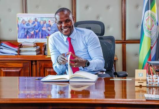 Environment and Climate Change Principal Secretary Dr Eng Festus K Ng'eno, held talks with Safaricom PLC on possible areas of collaboration in the implementation of the Mau Forest Complex Integrated Conservation and