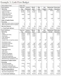 Cash Flow And Budgeting Budgeting Cash Flow Cash Budget