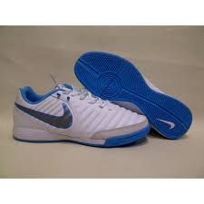 Sepatu Futsal Nike Tiempo X Legend Vii White Blue Ic Shopee Indonesia