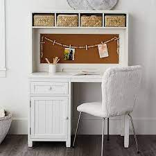 Creatively utilize your available space by installing modernized space saving desk. Beadboard Space Saving Hutch Desk Pottery Barn Teen