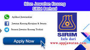 Tahun baru cina (28 dan 29 januari 2017). Jawatan Kosong Di Sirim Berhad 13 Januari 2017 Appjawatan Malaysia