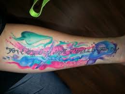 Many tattooists use a black skeleton for watercolor tattoos. Watercolor Tattoo Along With My Favorite Tupac Quote For Every Dark Night There S A Brighter Day Tattoos Watercolor Galaxy Tattoo Moon Tattoo Designs