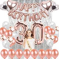 Sancuanyi 30 Geburtstag Dekoration Rosegold 30 Geburtstag Deko Happy Birthday Ballons B In 2020 Geburtstag Dekoration Deko 30 Geburtstag 30 Geburtstag Dekorationen