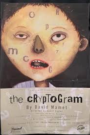 THE CRYPTOGRAM A THEATRE POSTER CHICAGO STEPPENWOLF THEATRE by DAVID MAMET:  (1996) 1st Edition Art&nbsp;/&nbsp;Print&nbsp;/&nbsp;Poster