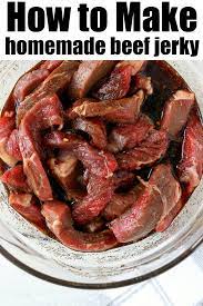 Easy Beef Jerky Recipe Is Here Ready To Make Tender Beef In Your Ninja Foodi Or Electric Air Fr Jerky Recipes Air Fryer Recipes Appetizers Homemade Beef Jerky