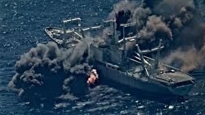 former navy cargo ship is sunk as part