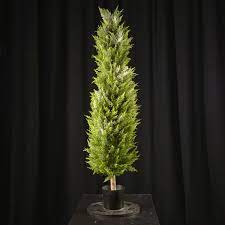 Coniferous trees have small, waxy and usually narrow leaves (needles or flat scales). Artificial Conifer Tree Large