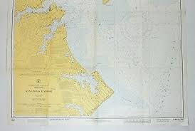 Annapolis Harbor Maryland Vintage Original C Gs Sailing Map