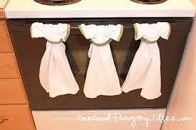 How To Make A Simple Hanging Dish Towel One Good Thing By Jillee Dish Towels Sewing Crafts Crafts