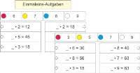 1x1 dividieren arbeitsblatt / einmaleins matheaufgaben klasse 3 zum ausdrucken. Mathemonsterchen Multiplikation Und Division
