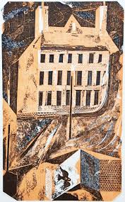 The Owl House By Charles Shearer Collagraph Owl House Prints Collage Illustration