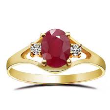 18k Rose Gold Ring Natural Ruby Gems Precious Stone Real Fine Jewelry Engagement Wedding Women Precious Gemstone Rings White Topaz Rings Gold Rings