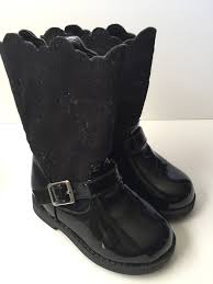 Specialty Girl Boots Lil Giuliana Girls Black Fashion Size 5 Toddler 45val Ebay Girls Boots Black Fashion Boots Boots