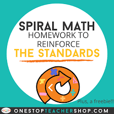 The spiral is a symbol for big concepts like evolution, life, consciousness, creation and more. Spiral Math Homework To Reinforce Standards One Stop Teacher Shop