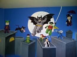 Batman Lego Mural Lego Room Decor Mural Playroom Mural