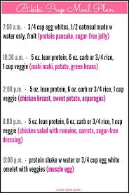 Bikini Contest Prep The Meal Plan Honey We Re Home Bikini Prep Meal Plan Bikini Diet Workout Food