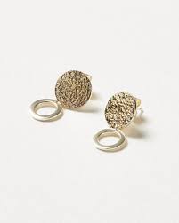 Oliver bonas is having a massive sale on select items from their website! Anatola Textured Disc Ring Drop Earrings Oliver Bonas