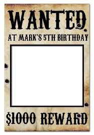 رعاة البقر إطار الصورة azerbaijani: Wanted Poster Cowboy Party Photo Booth Frame 80 X 110 Cm Western Party Decorations Framesta