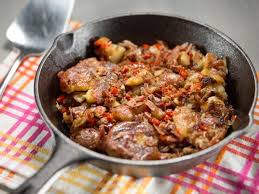 Country Ham And Smashed Potato Home Fries Recipe Food Network Recipes Recipes Dinner Leftovers