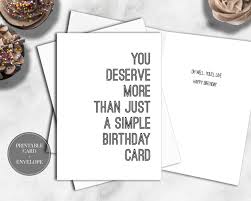 Printable Funny Birthday Card For Him Brother Friend Dad Etsy Free Printable Birthday Cards Birthday Card Printable Funny Printable Birthday Cards